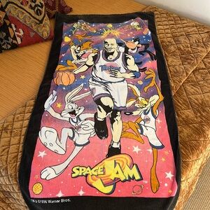 Vintage 90s Space Jam Michael Jordan Looney Tunes Beach Towel